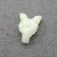 Natural Chrysoprase Carved wolf head Pendant Bead 23x17x9mm, 3.0g