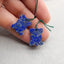 Natural Lapis Lazuli  Earring Beads 21*18*3mm, 6.2g