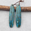 Natural Chrysocolla Earring Beads 40*10*4mm, 5.6g