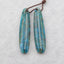 Natural Chrysocolla Earring Beads 40*10*4mm, 5.6g