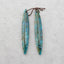 Natural Chrysocolla Earring Beads 53*9*4mm, 7.2g