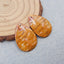 Natural Rhyolite Bird’s Eye Jasper Earring Beads 24x17x3mm, 3.3g