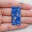 Natural Lapis Lazuli Gemstone Earring Beads,Gemstone Earring Pair,Semi-Precious Gemstones For Jewelry Making, 40x10x3mm, 6.5g