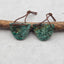 Natural AfricanTurquoise Earring Beads 16*19*4mm, 4.3g