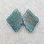 Natural Chrysocolla Carved leaf Earring Beads 19*30*4mm, 7.0g