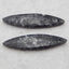 Natural Chrysanthemum Fossil Earring Beads 38*9*3mm, 4.3g