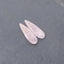 Natural  Rose Quartz Earring Beads,Handmade Gemstone Earring pair,Gemstones For Jewelry Making,36x11x4mm,6.4g