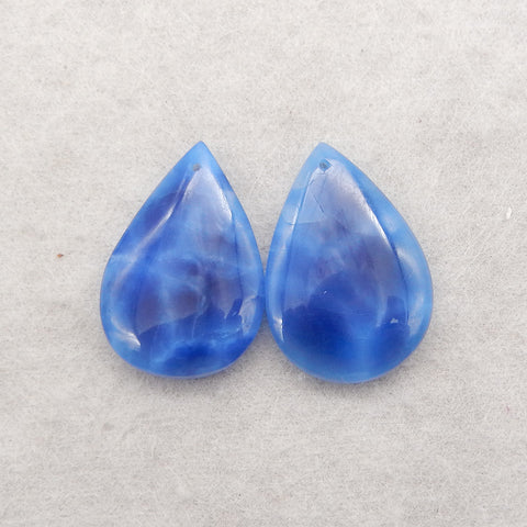 Blue Onyx Gemstone  Earring Beads,Fashion Earring Pair,Jewelry DIY Making,Gemstone Earrings Wholesale,29x20x5mm,8.1g