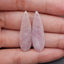 Natural  Rose Quartz Earring Beads,Handmade Gemstone Earring pair,Gemstones For Jewelry Making,36x11x4mm,6.4g