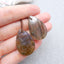 Natural Labradorite Earring Beads 30x21x3mm, 8.3g