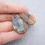 Natural Labradorite Earring Beads 30x21x3mm, 8.3g