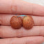 Nugget (Rough Sides) Natural Red Agate Gemstone Earring Beads