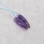 Nugget (Rough Side) Natural Amethyst Earring Beads,28x8x7mm, 4.3g