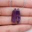 Nugget (Rough Side) Natural Amethyst Earring Beads,28x8x7mm, 4.3g