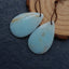 Natural Amazonite Earring Beads 32X20X5mm, 10g