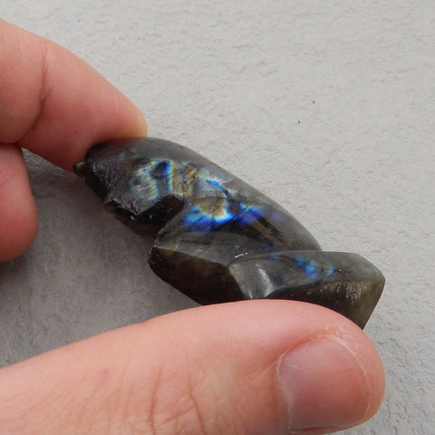 Natural Labradorite Carved Acient Egypt Lady 56*37*18mm, 48.1g