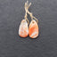 Natural Shell Gemstone Earring Beads,Drill Earring Pair