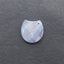 Natural Blue Lace Agate Double Hole Pendant Bead