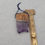 Natural Amethyst Pendant Bead 28*23*5mm, 8.2g