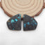 Natural Turquoise Earring Beads 21x19x3mm, 4.5g