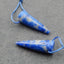 Natural Lapis Lazuli Earring Beads 25x8mm, 4.5g