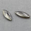 Intarsia of Labradorite and Obsidian Earring Bead 29x11x5mm, 4.2g