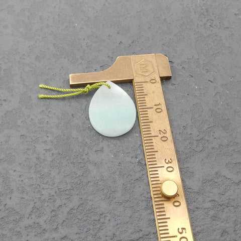 Natural Amazonite Earring Beads 20x15x2mm, 3.2g