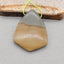 Natural Landscape Jasper Pendant Bead 43*33*7mm, 15.3g