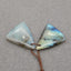 Natural Labradorite Earring Beads 25*21*5mm, 6.8g