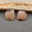 Natural Mookaite Jasper Earring Beads 17x15x4mm, 3.6g