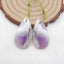 New Natural Stone Amethyst Teardrop Earring Beads, Drilled Earrings For Jewelry DIY Making,Purple Stone Earrings