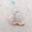 Natural Drusy Blue Lace Agate Pendant Bead