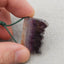 Natural Amethyst Pendant Bead 21*30*6mm, 8.7g