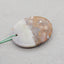 Natural Ocean Jasper Pendant Bead 40*30*7mm, 12.9g