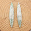 Natural Variscite Earring Beads 56*10*4mm, 6.3g