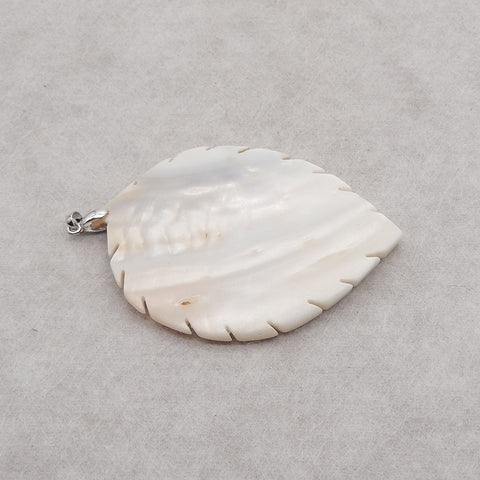 Natural M.O.P (Mother Of Pearl) Gemstone Pendant Bead