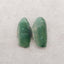 2 PCS Nugget (Rough Sides) Natural Green Chalcedony Gemstone ,28x14x4mm, 7g