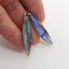 Natural Labradorite Earring Beads 44*10*4mm, 5.5g