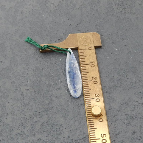 Natural Blue Kyanite Earring Beads 30x7x2mm, 2.8g