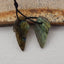 Natural Labradorite Carved wings Earring Beads 27x13x4mm, 4.2g