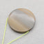 Natural Landscape Jasper Pendant Bead 41*41*6mm, 19.2g