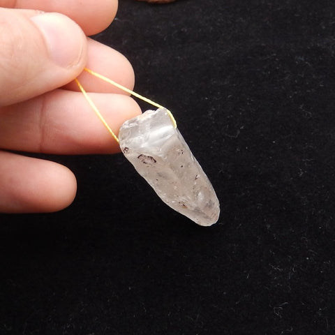 Natural Quartz Pendant Bead 48*17*13mm, 9.9g