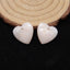 Natural Pink Opal Earring Beads 15x15x4mm, 2.9g