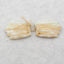 Natural Amazonite Carved Feather Earring Beads 25*18*5mm, 7.6g