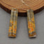 Natural BumbleBee Jasper Earring Beads 30-45mm, long rectangle