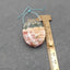 Natural Ocean Jasper Pendant Bead 40x30x9mm, 21g