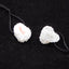 Natural White Geode Quartz Druzy Earring Beads 20X18X6mm, 7.1g