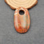 Perle pendentif en pierre gemme naturelle Red Creek Jasper, pendentif grand trou, 50x31x7mm, 16.2g