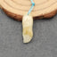 Perle pendentif en agate, 22x8x6mm, 2g