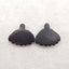 New Natural Obsidian Carved Gemstone Earrings Beads, Gemstone Earring Pair, 24x20x4mm, 4g